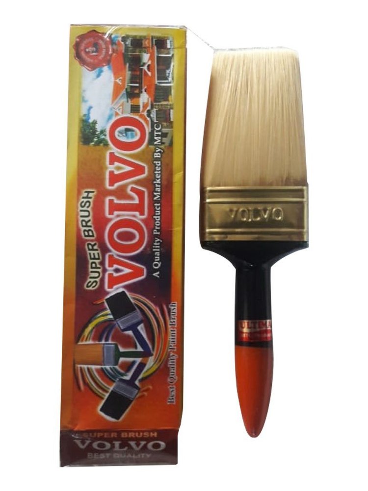Wooden 4 Volvo Paint Brush double cashe., Size: 5inch