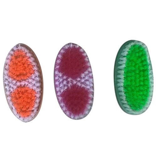 Medium Oval Plastic Base Clothes Brush