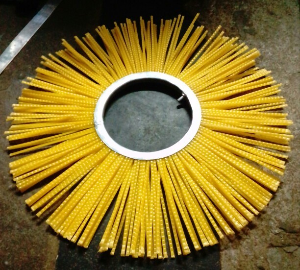 Yellow Circular Road Sweeping Brushes