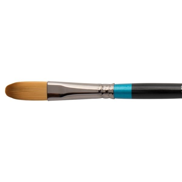 Soft Brown, Black Daler Rowney Aquafine Oval Wash Brushes Short Handle, For Painting
