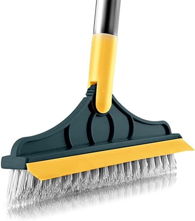 Plastic Yellow And Mahndi Floor Cleaning Brush, 0.300GM