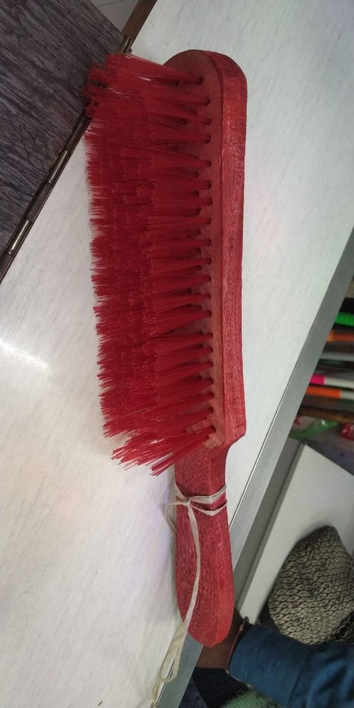 For Commercial And Domestic Nylon Printed Red Wooden Brush
