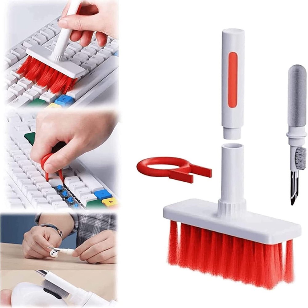 Computer 5 In 1 Keyboard Earphone Cleaning Brush Set