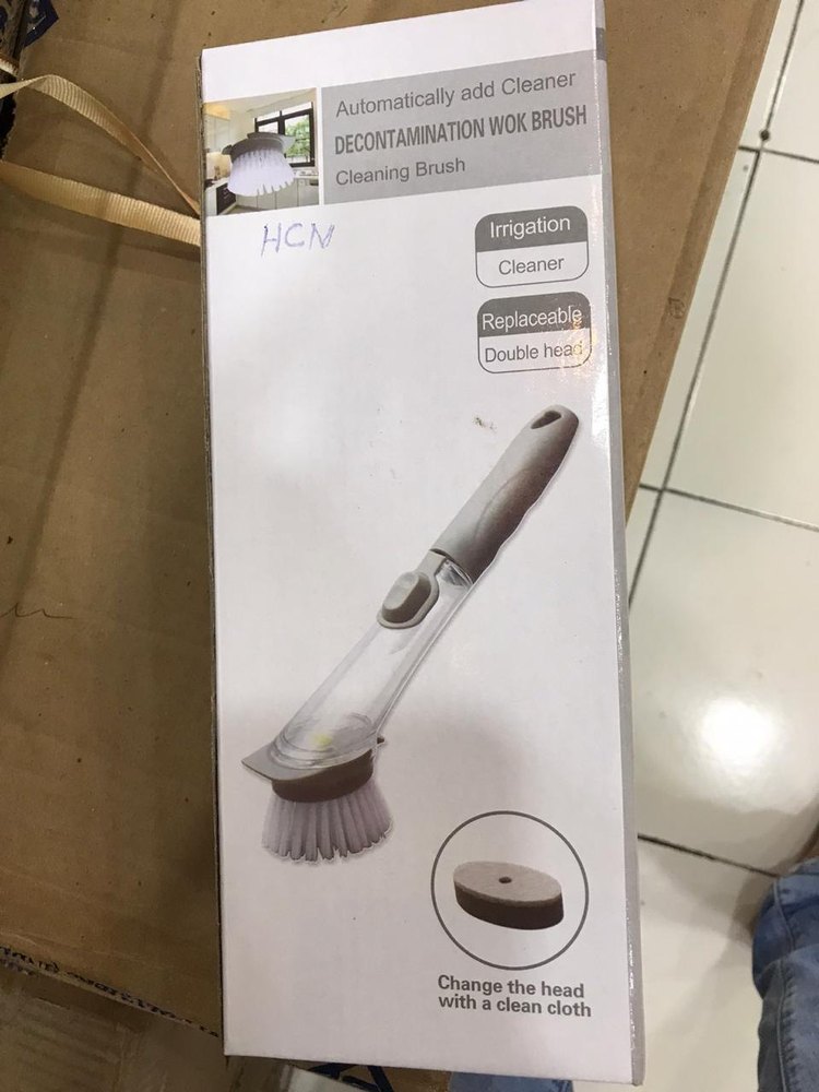 Medium White Working Cleaning Brush