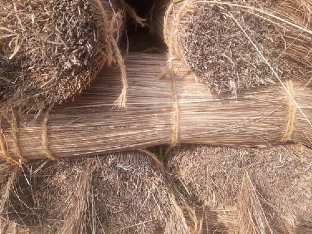 Brown Coconut Broom Raw Material
