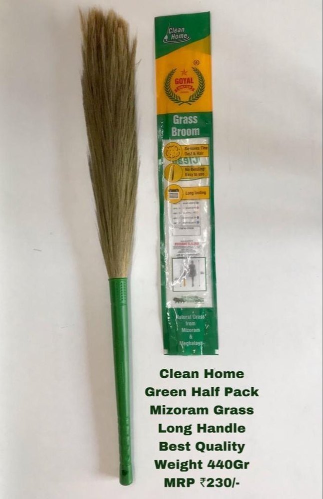 Plastic Meghalaya Green Broom Grass, For Cleaning