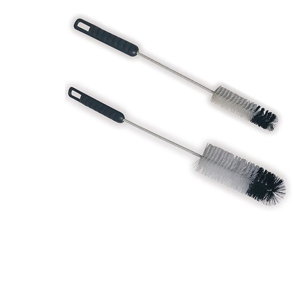 Black, White Round 14 Inch Bottle Cleaning Brush