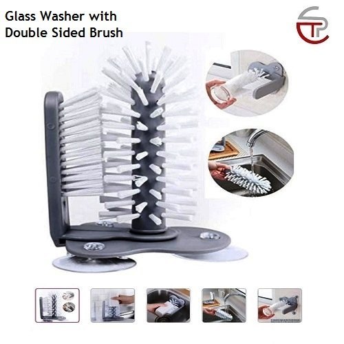 Nylon Glass Washer With Double Sided Brush