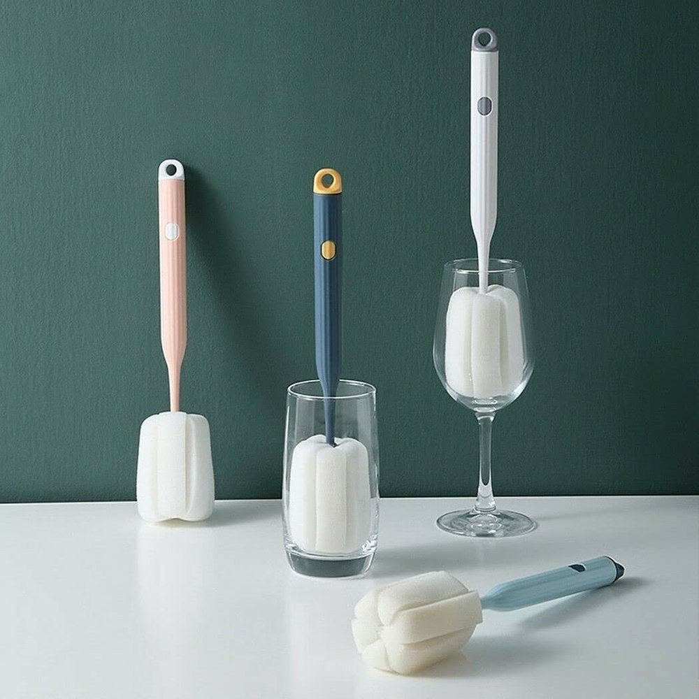 ABS+Sponge Sponge Bottle Cup Brush