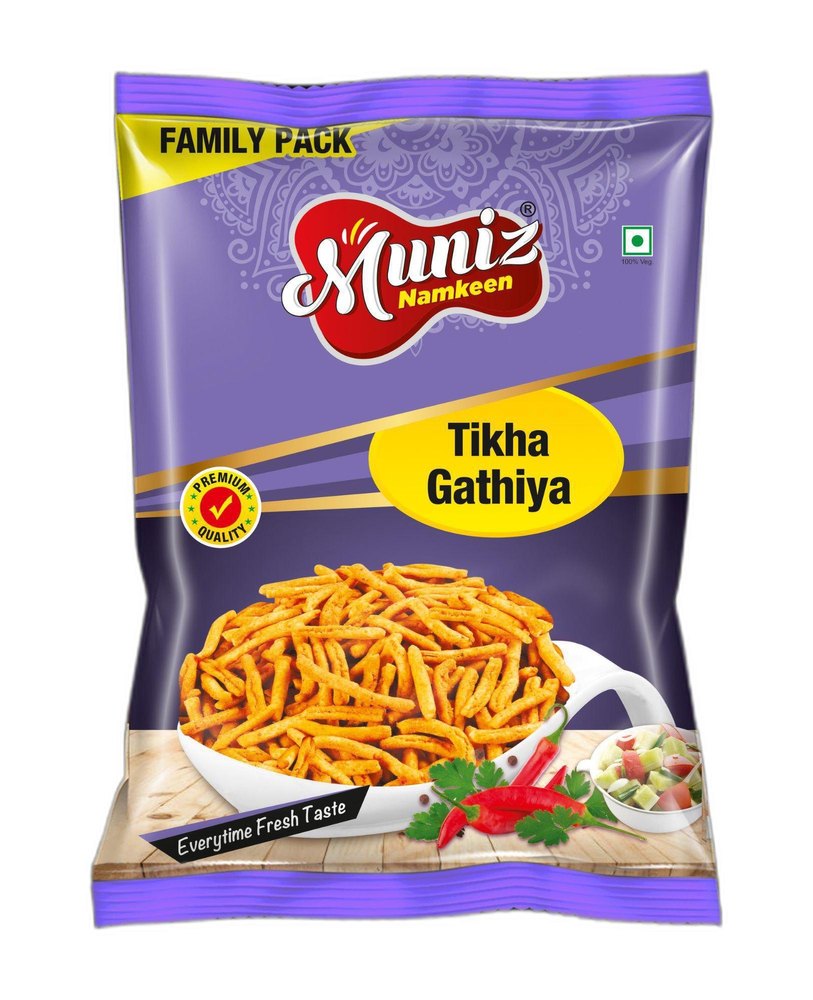 Tikha Gathiya Namkeen, Packaging Size: 500g/250g
