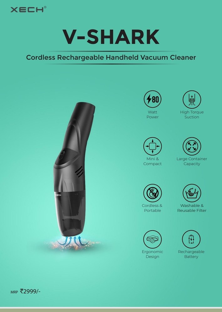 Xech V Shark car vacuum cleaner