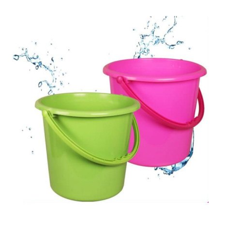 Multicolor Plastics Bucket, For Home, Capacity: 5 Ltr