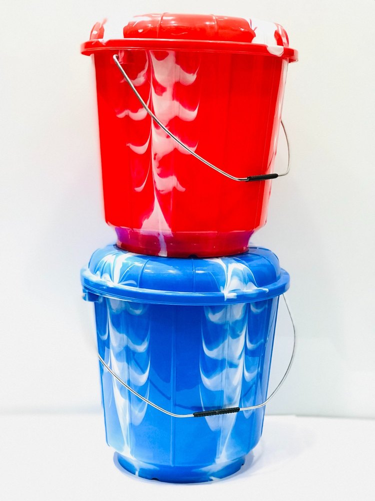 Blue Polypropylene Plastic Buckets, For Household, Size: 3l & 5l