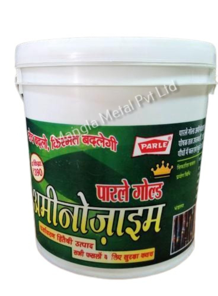 White Zyme Plastic Bucket, For Fertilizer Storage, With Handle