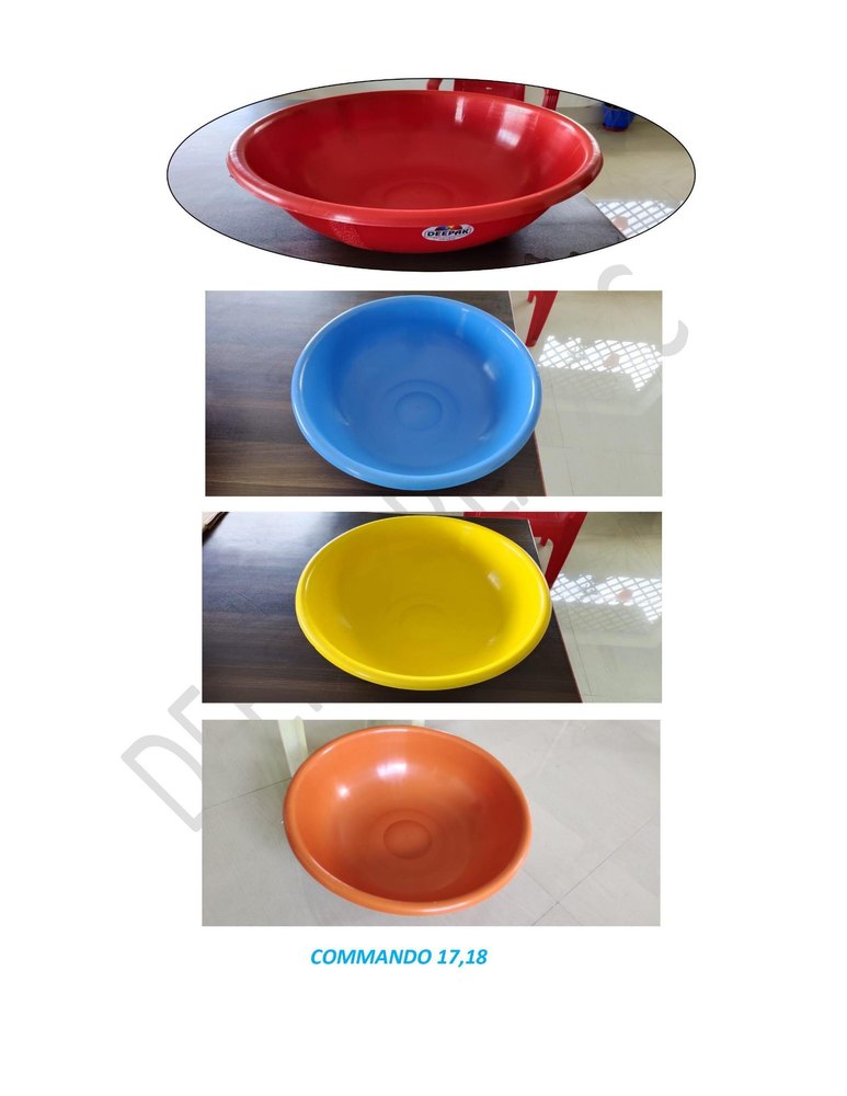 Round Polypropylene Plastic Construction Ghamela, Model Name/Number: Commando17, Size: 17