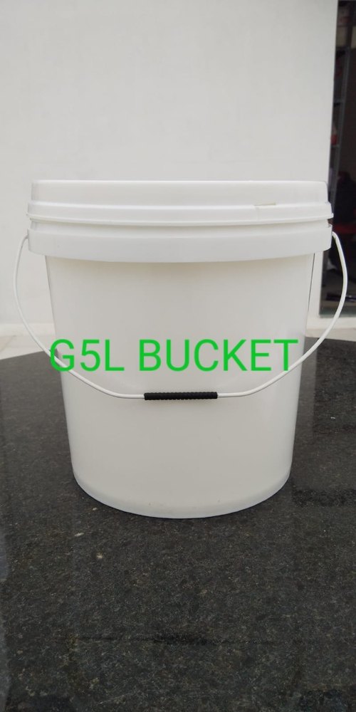 White Polypropylene Briyani Bucket 5 Liters SPC