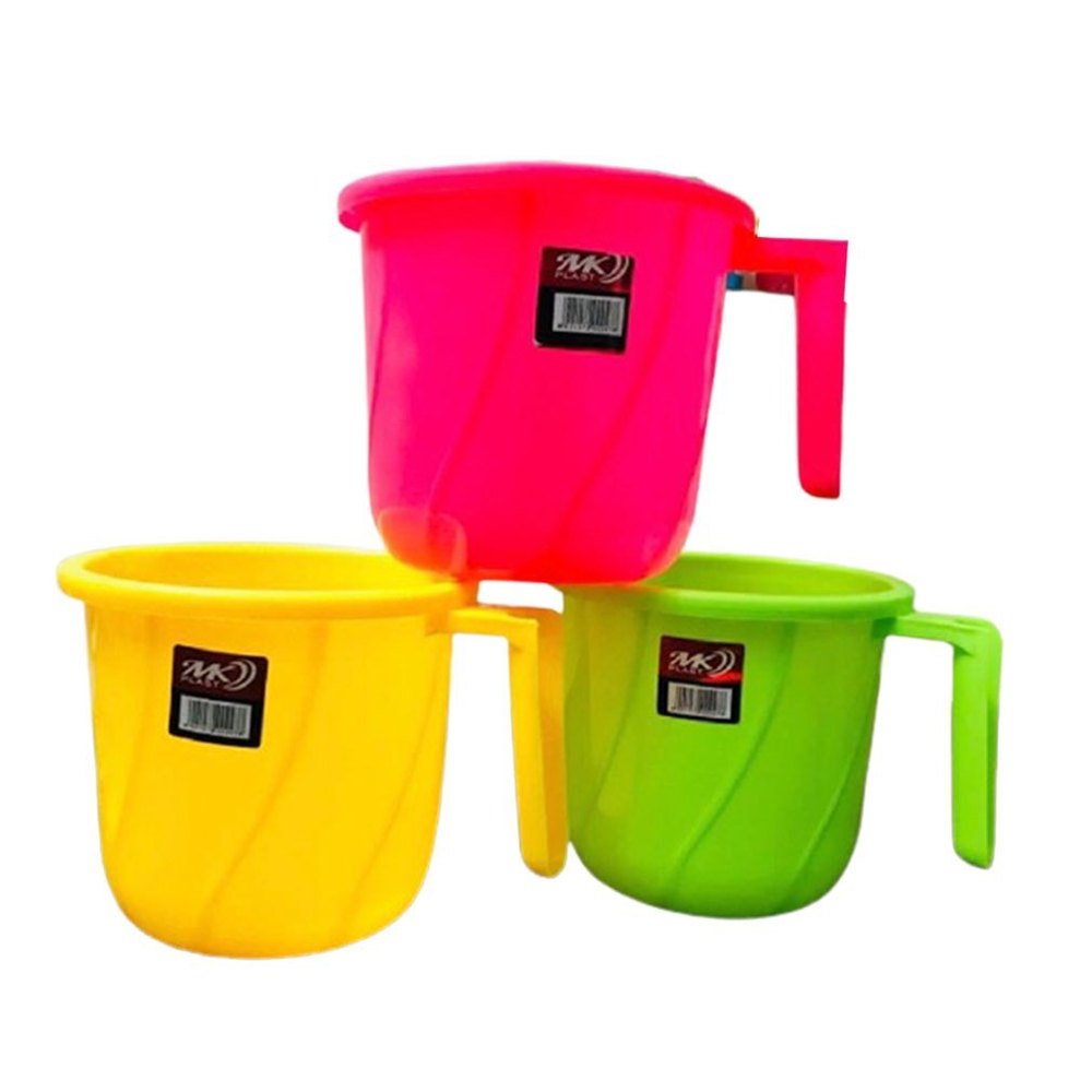 Maa Plast Plain 1500ml Household Plastic Bath Mug, For Bathroom