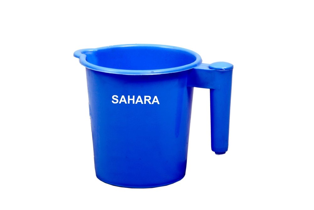 Blue 750ml Plastic Bath Mug, For Bathroom