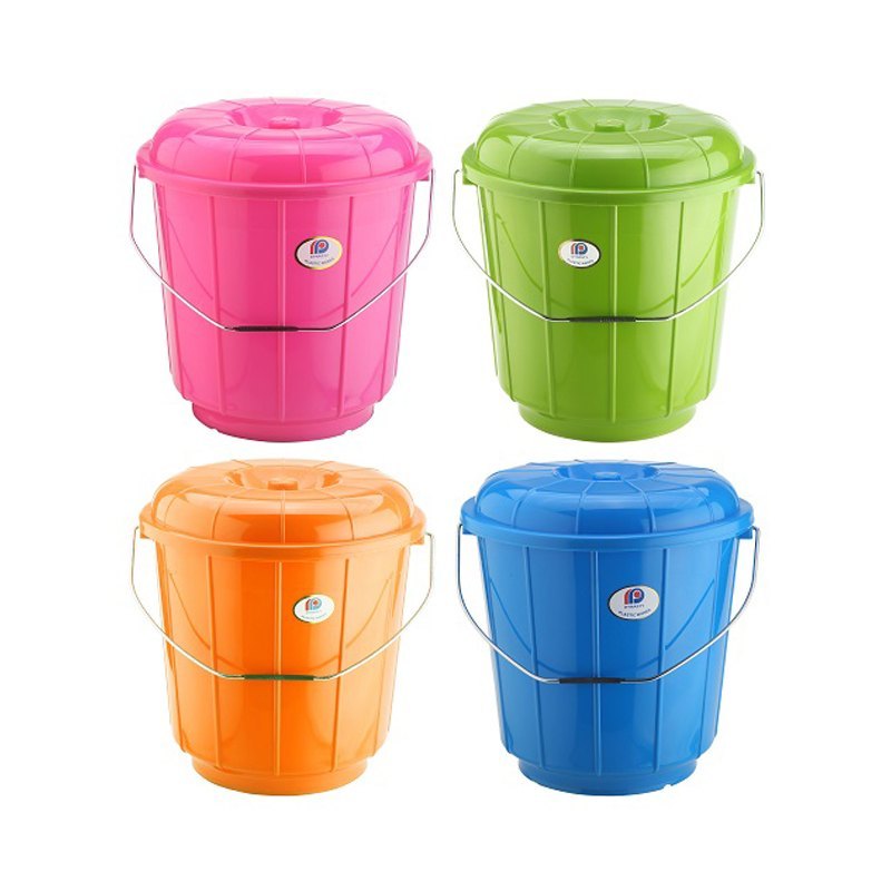 Plastic HDPE Bucket, Capacity: 18 Ltrs, Size: 334 X 334 X 349 MM