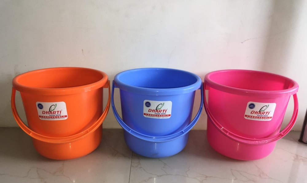 Multicolor PPCP Dharti Bucket 10 L, For Household, Capacity: 10.200 Ltr