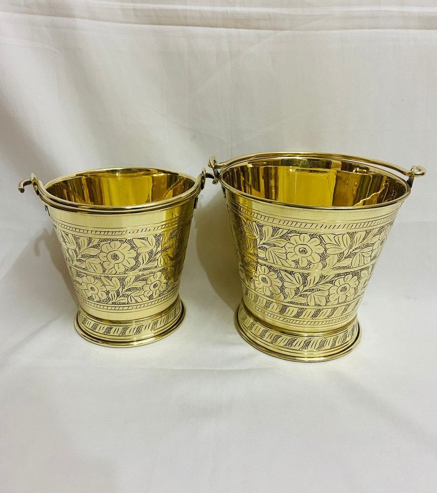 Brass Bucket, Capacity: 1 Litter
