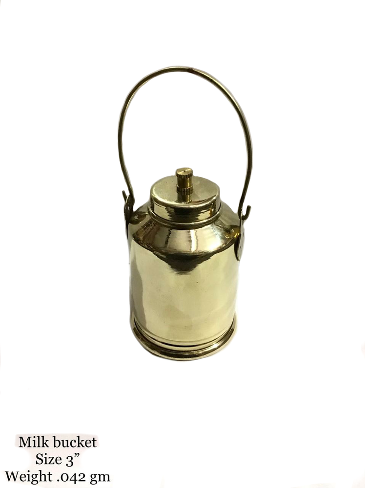 Antique Brass Milk Bucket For Kids