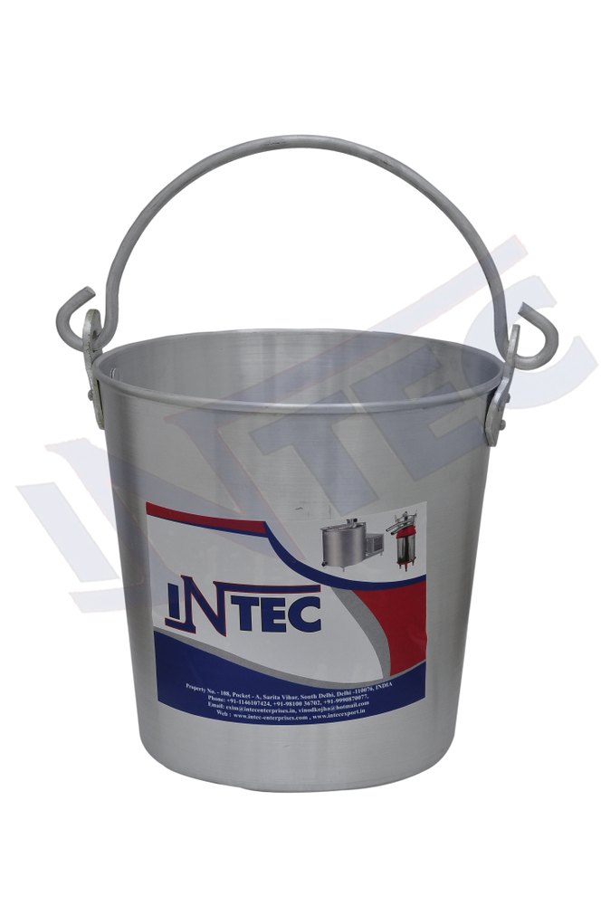 Silver INTEC - DELUX - Aluminium / Milk/Water Bucket