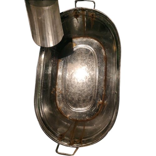 Silver Stainless Steel Tub, Size: 40 Inch