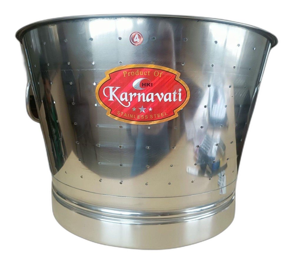 Welded Silver Stainless steel hole tub, Thickness: 22g Or 24g