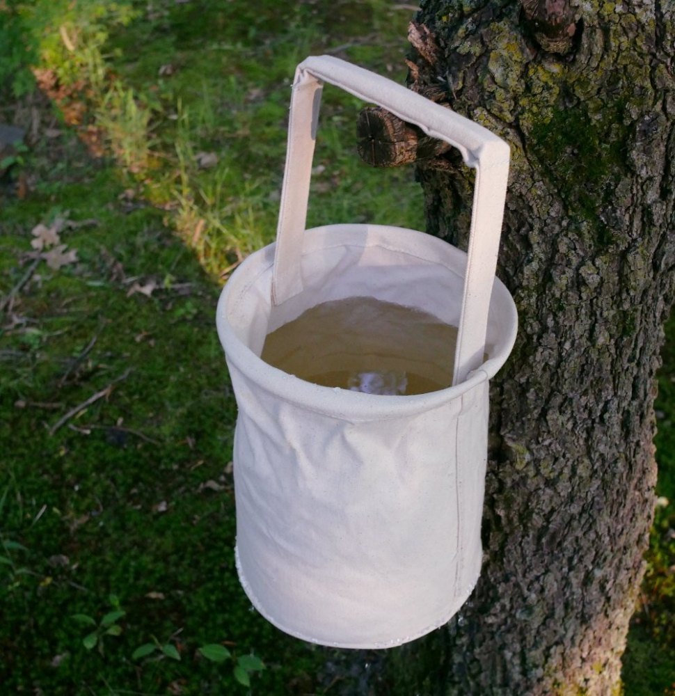 Cotton Canvas Canvas Water Bucket Fabric, For Storage, For Water Bottle