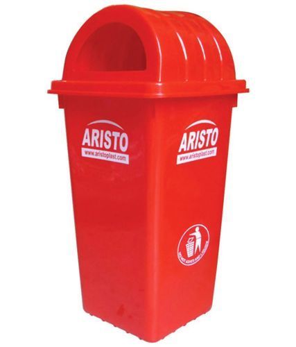 Plastic Green Red & Yellow Aristo Dustbin 80 Ltr for Housekeeping Tools