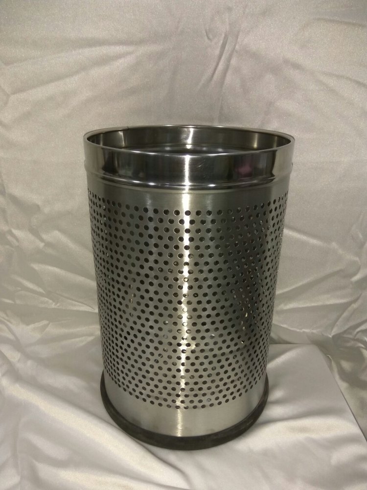 Geenova Open Top Stainless Steel Perforated Dustbin, Capacity: 6-10 and 11-15 litres