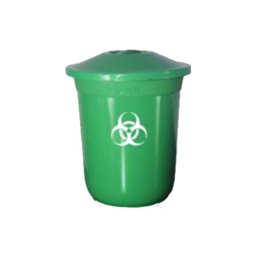 Green Plastic K6 Round Bin With LID, Capacity: 4 to 6 L