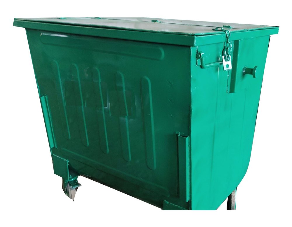 4 Ft MS Garbage Container, Load Capacity: 100 kg