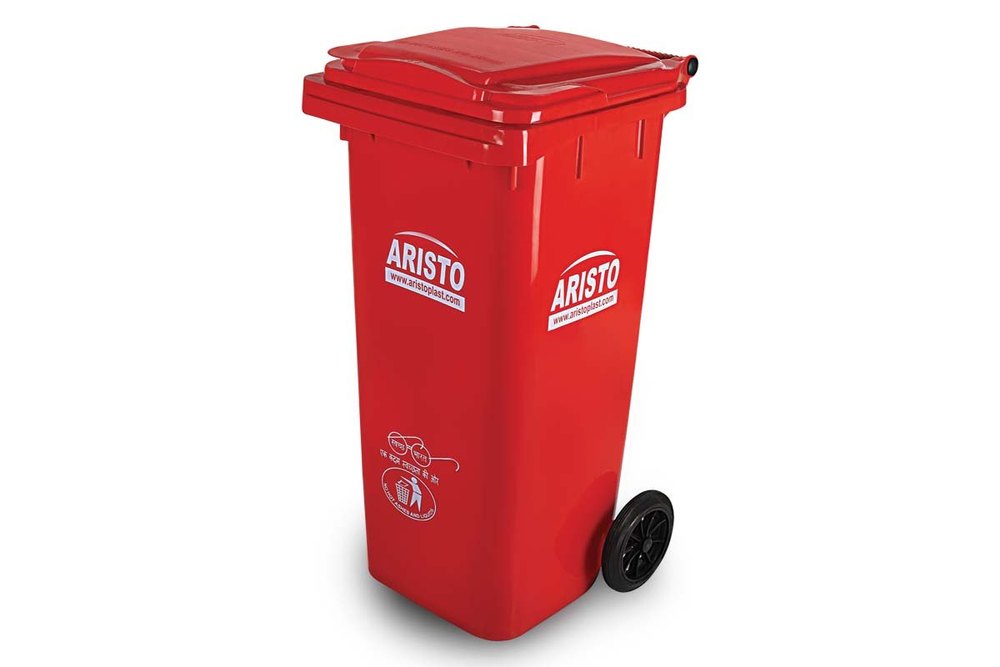 Plastic Wall Mounted Outdoor Dustbin, For Hospital, Capacity: 21-25 Liters