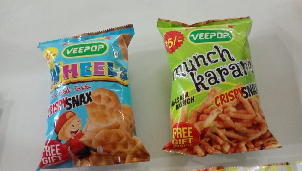 Potato Red Chili Tadka Wheels And Masala Munch Kurkure Snacks