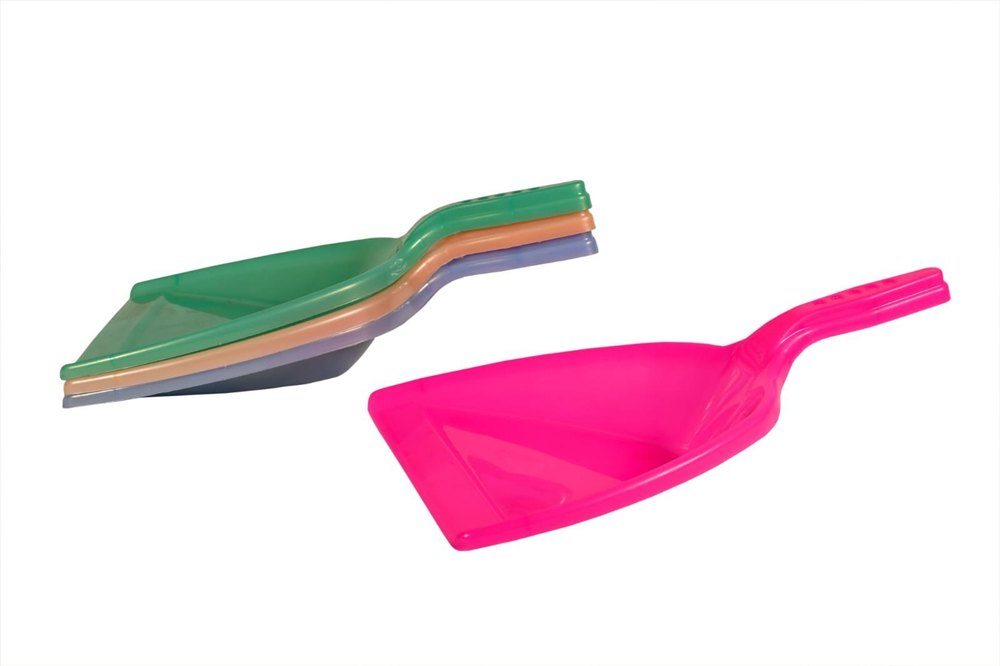 Multicolor Plastic Dust Pan, Size: Free Size