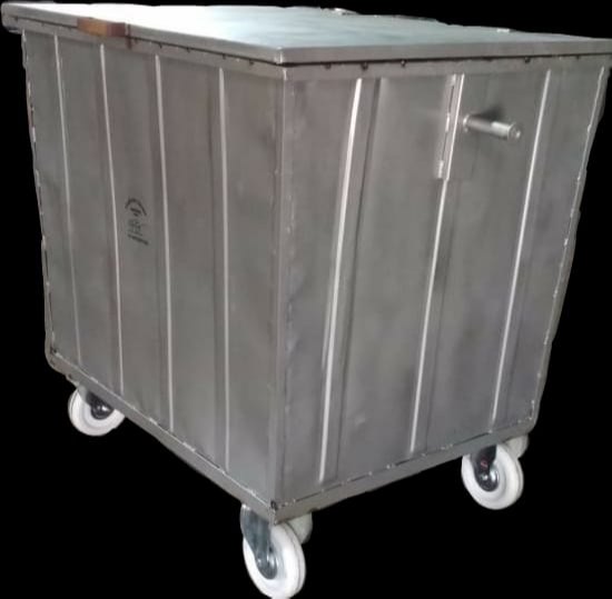 Metal Wheel Dustbin