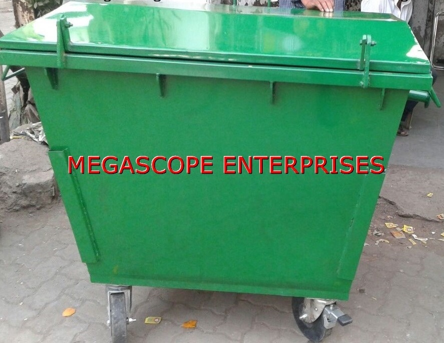 Megascope Open Top Metal Dustbin, For Hospital, Capacity: 1100 - 1200 Ltrs