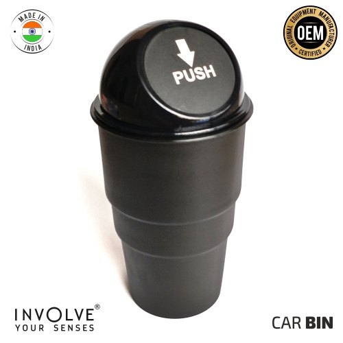 INVOLVE Car Dustbin - Premium Dustbin For Car Perfect Fits In Cup Holder