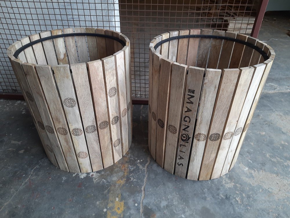Wooden Outdoor Designer bins
