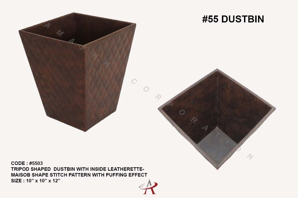Tripod Leatherette Dustbin