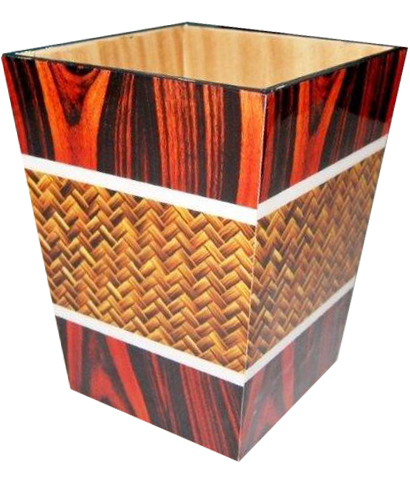 MDF Decoration Dustbin For Hotel Room