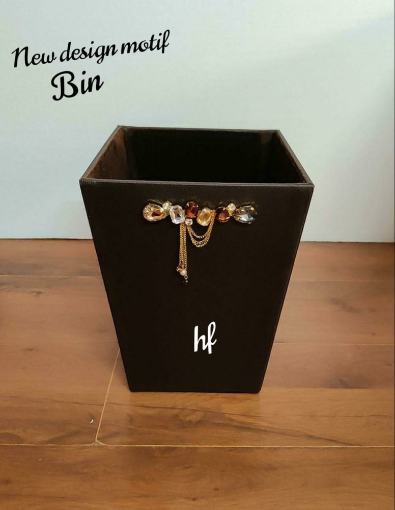 Home Fashionista Leatherette Bin, Size/Dimension: 12x9x9 Inches