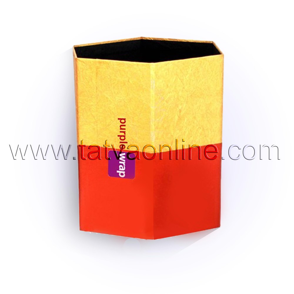 Red Paper Waste Basket