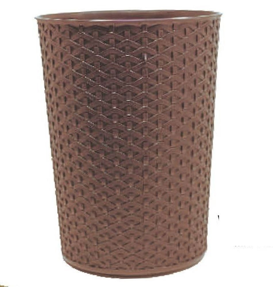 Plastic Brown Waste Paper Basket, For Storage