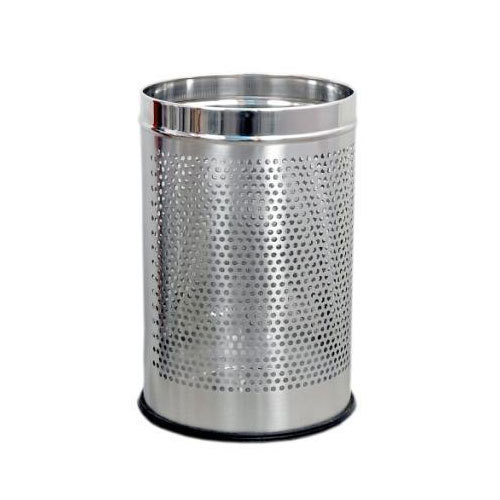 Stainless Steel Silver Round Paper Bin, Capacity: 5.5 ltr, Material Grade: Ss304