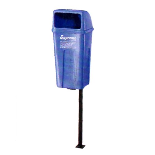 Plastic Blue Supreme 50 Litre Pole Mounted Litter Bin