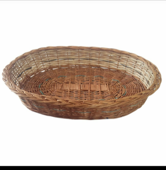 Brown Vegetable Cane Basket, Size/Dimension: Medium