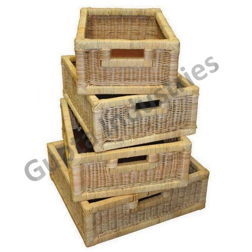 Natural Bamboo Wicker Basket